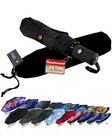 Travel Umbrella - Windproof Automatic Compact Umbrella For Rain  Black