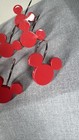 Set Of 12 Disney Mickey Mouse Head Silhouette Shower Curtain Hooks Rings