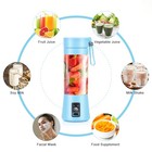 Portable Blender Electric Usb Juicer Blender 380ml Shake Mixer Travel Cup 6blade