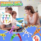 Magnetic Robot Men Travel Toys For Toddlers Boy Kids 5pc Airplane Road Trip Car