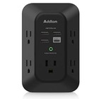 Surge Protector Outlet Extender 5 Ac 4 Usb Ports 1800 Joules Wall Mount Wide