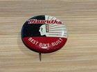 Vtg Tin Hiawatha Bicycle Pin Pinback Best Bike Built