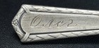 German 800 Silver Spoon 5 5  Teaspoon A  Guttenhofer Monogrammed             25 8g 