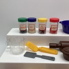 Vintage Pretend Play Food Lot 1970s Sandberg Spices Pans Nasta Rubber Food Amsco