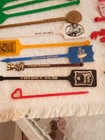 Huge Lot Of Rare Vintage Swizzle Sticks Drink Stirs Cocktail Stirrers Bar Ware