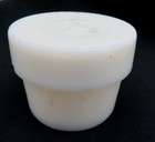 Rare Antique Milk Glass Jar  Make-up Face Cream   Nettie Harrison  San Francisco