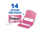 Trident Bubblegum Sugar Free Gum 12 Packs Of 14 Pieces  168 Total Pieces  
