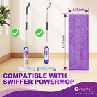 Orighty 10 Pack Reusable Microfiber Mop Refill Pads Fit Swiffer Powermop Wash