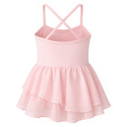 Girls Ballet Dance Dress Leotard Tutu Skirt Camisole Criss Cross Back 110cm 2-3t