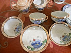 Very Cute    Vintage 9  Piece  Made In Japan Toy Doll  child  tea dishes Lot set