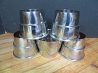 Lot Of 5  Stainless Steel Milkshake Or Drink Collars