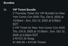 Nycc 2025 4 Day Vip Pass - New York Comic Con 2025