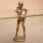 Solid Brass Female Figure Ornament Fashion Model Sculpture Desktop Copper Craft