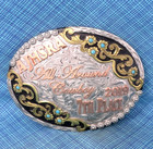 2019 All Around Cowboy Trophy Belt Buckle Ajhsra Arizona Hs Rodeo Monsoon mda048