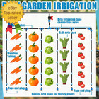 1000ft 5 8 Inch Drip Tape 6  Spacing Roll 8 Mil Irrigation Hose Garden Watering