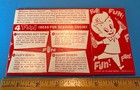 1959 Squirt Soda Free Bottles Carrier   2 Free Store Promotion Box Vintage Flat