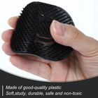 6pcs Pocket Palm Combs For Men Portable Travel Hair Brush Scalp Massager Black