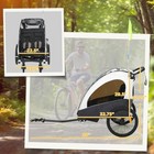 Child Bike Trailer 3 In1 Foldable Jogger Stroller 2-seater Baby Stroller
