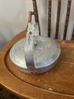 Vintage Mid-century Hammered Aluminum Serving Bowl With Lid 7    Diameter
