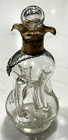 Whisky Noggin English 1908 Sterling Silver   Crystal 1 Of 2