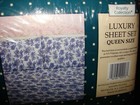 New Haywin Textile Royalty Collection Luxury Sheet Set Queen Bed Bedding Blue