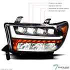 Topline For 07-13 Tundra sequoia Full Led Sequential Projector Headlights -black