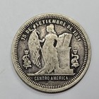 1884 Honduras Silver 25 Centavos Circulated Nice Original Type Coin  v128