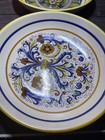 Set Of 2 Vintage Nova Deruta Italian Pottery 11  Serving Bowls Ricco Geometric
