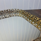 Vintage 14 x9  Vanity Tray Gold Gilt Mirror Filigree Dresser Powder Perfume