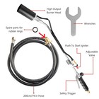 Portable Propane Torch Weed Burner Ice Snow Melter Outdoor Flame Thrower W  Hose