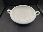 Tureen With Lid Silver White Fine China Japan 1966