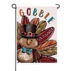  Thanksgiving Turkey Small Decorative Garden Flag  Fall Gobble Farmhouse Yard 