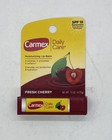 12- Carmex Moisturizing Lip Balm Fresh Cherry 0 15oz Full Box