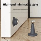 1pc No-drill Silicone Door Stopper Strong Suction Wall Protector Stop - New
