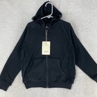 Kyte Kids Hoodie Sz 7 Black Bamboo Viscose Full Zip Fleece Lined Hooded New  47