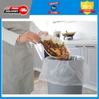 100 Count 1 2 Gallon Clear Trash Bags Small Garbage Bin Liners Leak-free Unsc   