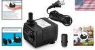 Ultra Quiet Submersible Fountain Pump - 90 Gph Ideal For Fish Tanks   Fountains