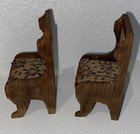 Antique Miniature German Doll House Floral Chairs