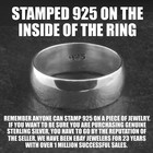 Guaranteed 925 Sterling Silver Plain Polished Wedding Band Ring Men s Women s