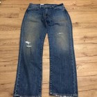 New Levis 511 Premium Slim Fit Blue Jeans 31x32 Big E Stretch Mens Distressed