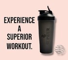 Classic Supieur - Gym workout shaker Bottle For Protein Mixes  28 Oz