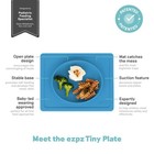 Tiny Plate Blue - Silicone Suction Placemat   Plate For Infants - 6 Months  -   