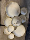 Zodax Cluster Of 9 Round Serving Bowls Gold And 12 75 In X 7 25 In X 2 25 In