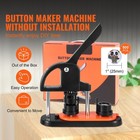 Uimoso Button Maker Machine With 0 98  Molds  500 Parts  And Circle Cutter