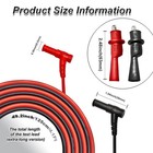 Premium Multimeter Leads Set 49in Silicone Gold Plated Probes Cat Iii 1000v New