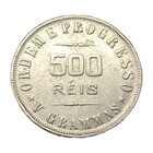 1906 Brazil 500 Reis Silver Coin 900 1000 Km506 Xf-sob 