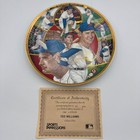 Ted Williams Splendid Splinter 10 collector Plate Sport Impressions Gold Edition