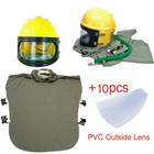 Us Air Supplied Safety Sandblast Helmet Sandblaster Sandblasting Hood Protector 