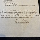 Post War Letter Signed By Charles Inglesby Csa Captain South Carolina