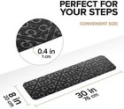 Elogio Carpet Stair Treads Set Of 13 Non Slip skid Rubber 8 X 30 Inches  Grey 